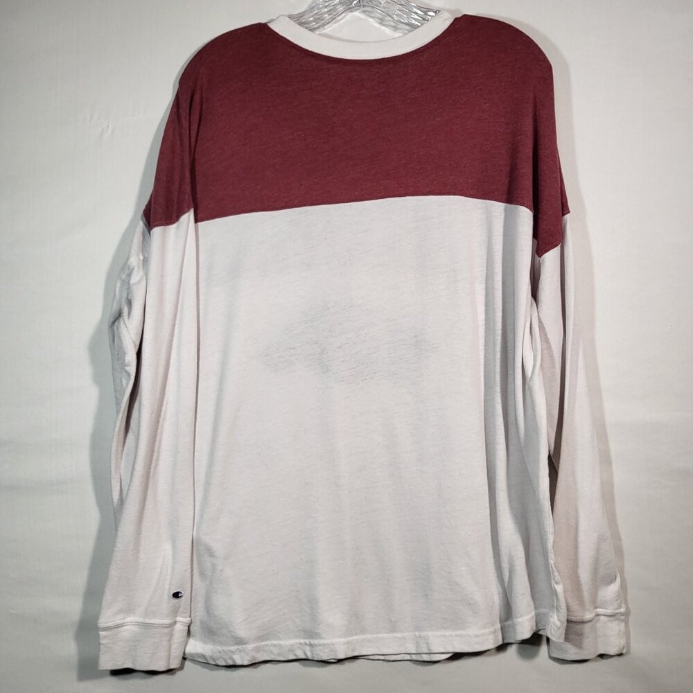 Champion Woman's Long Sleeve T Shirt Distressed Arkansas Razorbacks Size Large - Picture 6 of 8